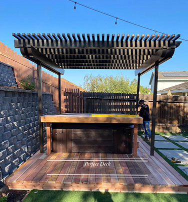 Cedar Decking in Valencia, CA