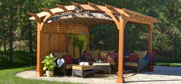 Modern Wood Pergola Installation in Valencia, CA